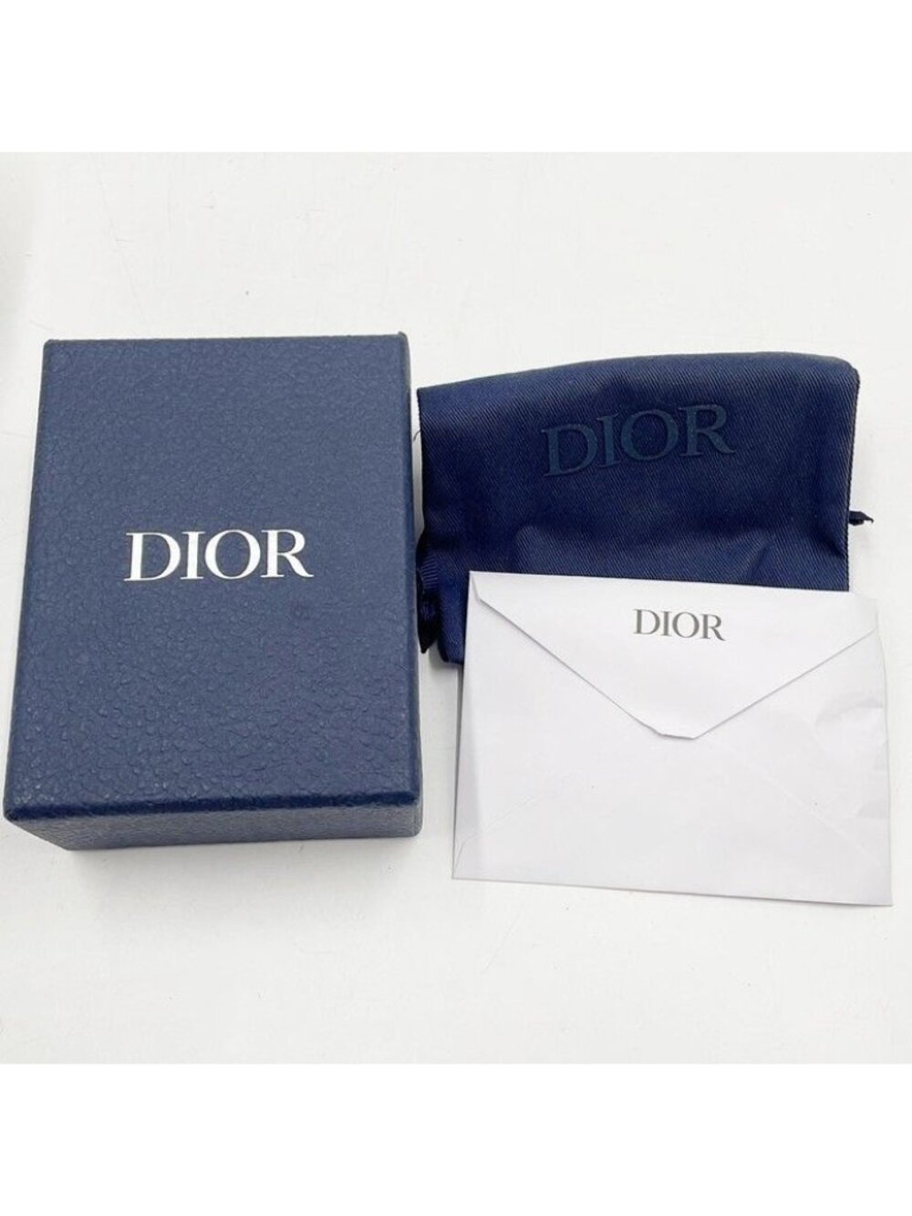 Dior Necklace Chain Link Silver Metal CD Logo - Picture 5 of 5